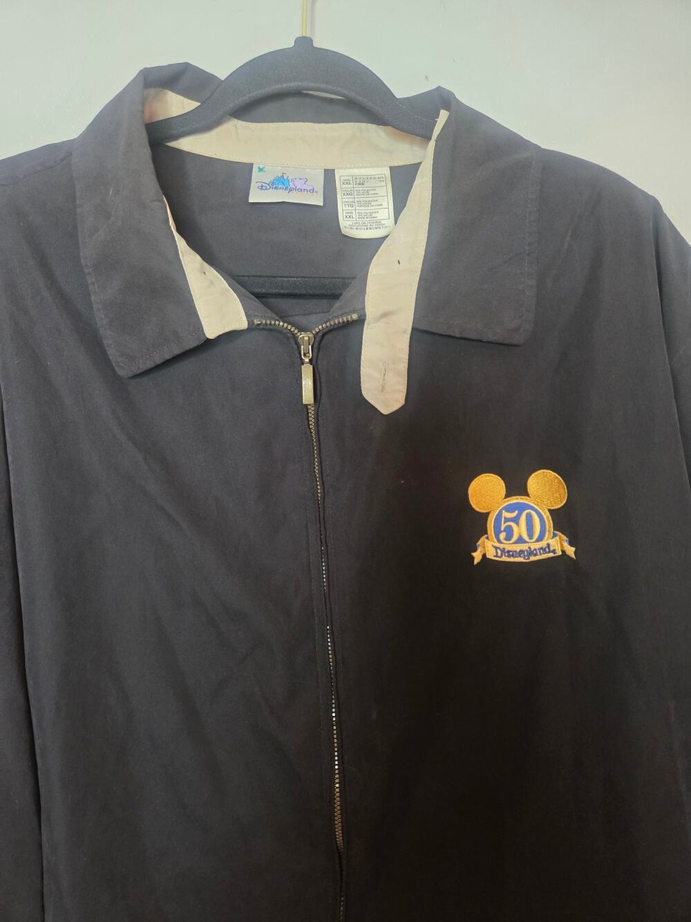 Disneyland Resorts Unisex XXL Black 50 Year Anniversary Embroidered Jacket
